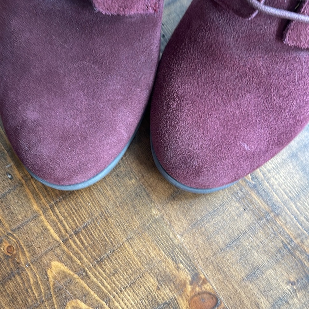 Plum waterproof faux suede bootie - Picture 7 of 7